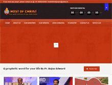 Tablet Screenshot of hostofchrist.com